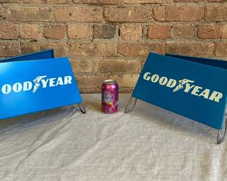 Vintage GOODYEAR Tire Rack Advertising Signs