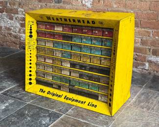 Vintage WEATHERHEAD Tool Parts Advertising Bin 