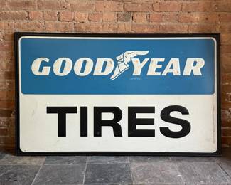 Vintage GOODYEAR TIRES Advertising Sign 