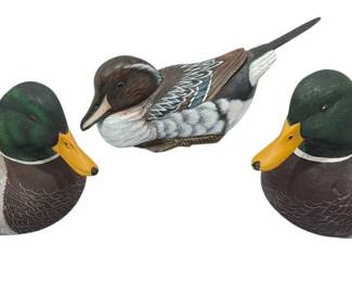 Three Vintage Duck Decoys, RANDY TULL, BEN HEINEMANN