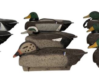 Collection of Cork Hunting Duck Decoys