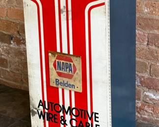 Vintage NAPA Advertising Storage Cabinet 