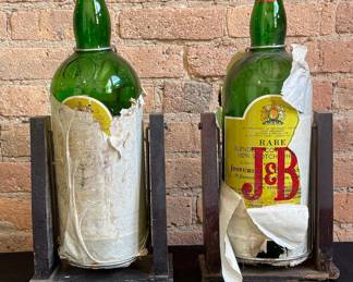 J&B Rare Scotch Collectors Gallon Bar Advertising Bottles