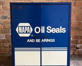 Vintage NAPA Advertising Storage Cabinet 