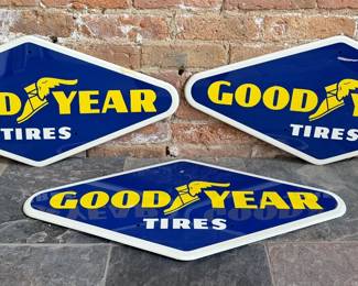 Three GOODYEAR Tires Advertising Signs