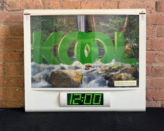 Vintage KOOL Cigarette Waterfall Motion Advertising Clock