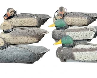 Large Collection of Cork Hunting Duck Decoys