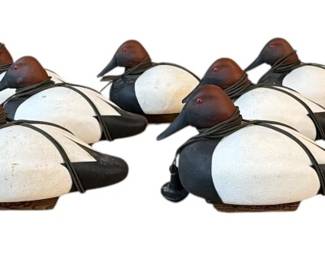 Collection of HARTMAN & HARTMAN Redhead Drake Hunting Duck Decoys