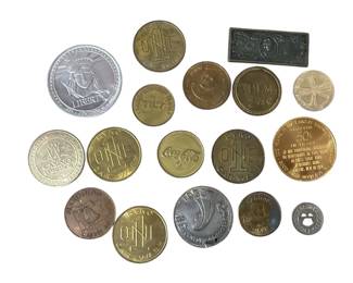Collection Vintage Commemorative Coins and Tokens
