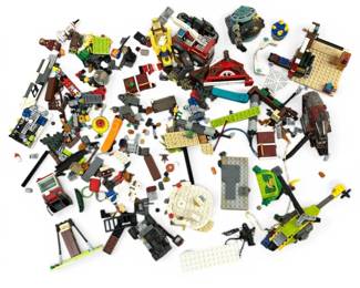 A Collection of Assorted LEGO Figurines, Bricks and Etc.
