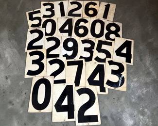 Vintage Gas Station Fuel Price Metal Signs, 20+