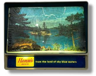 Vintage Advertising HAMM'S BEER TV Rippler Sign