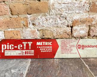 NAPA Rockford Metric Fastener Service Supply Advertising Header Display Sign