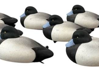 Collection of HARTMAN & HARTMAN Blue Bill Hunting Duck Decoys