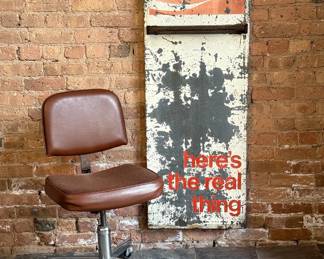 Vintage COCA-COLA "Here's The Real Thing" Advertising Sign