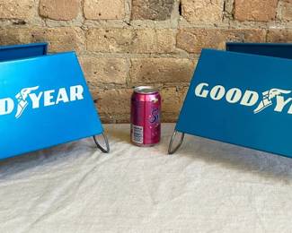 Vintage GOODYEAR Tire Rack Advertising Signs 