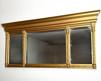 Gold Triple Plate Wall Mirror 