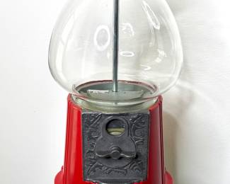 Vintage Gum Ball Machine with Cast Iron Base 