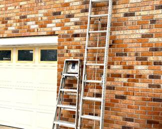 Werner Extension Ladder and Aluminum A-Frame 5-Foot Ladder 