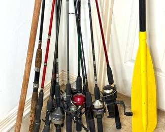Fishing Rod and Reel Lot with Extras 
