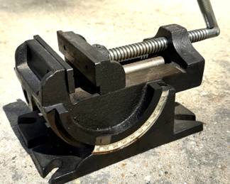 4" Cast Iron Tilting Vise / Drill Press 
