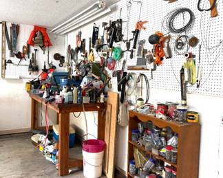 Huge Tool Lot - Everything In the First Picture Including Work Table 
