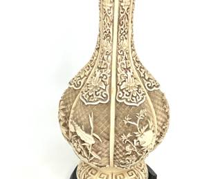 1980's Arnart Vase on Stand by Ivory Dynasty 