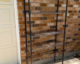 Black Stainless Steel Utility Rack Shelf 