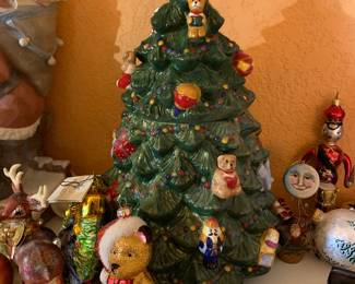 Chrisopher Radko Christmas Tree Cookie Jar