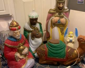Blow Molds - Three Wisemen, Camel, and Angel