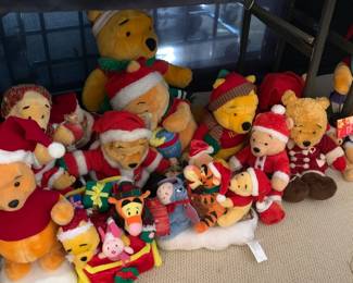 Collection of Christams Winnie the Poohs