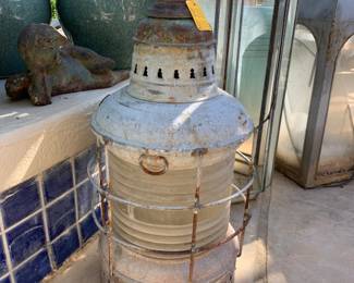 Vintage Perko Galvanized Steel Lantern Anchor Light