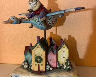 From the Jim Shore Heartwood Creek Collection - Santa Takes Flight (multiple pieces available)