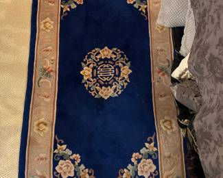 Antique Chinese Peking Rug, Numerous Asian Area Rugs, and Contemporary Throw Rugs