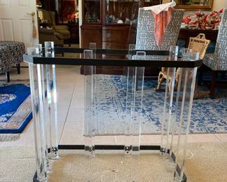 Vintage Charles Hollis Lucite Table