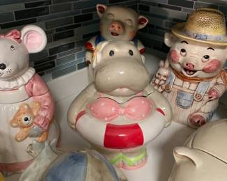 Collection of Vintage Cookie Jars