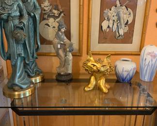 Vintage Charles Hollis Lucite Console Table