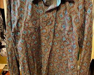 Mens  Stetson long sleeve button-down shirt