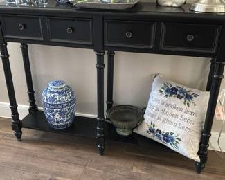 Farmhouse Modern Black Console 