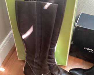 Marine Leather Calf High Buckle Boots