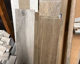 Boxes of tile flooring