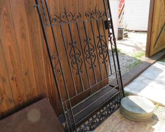 Large and Very Heavy Hand Wrought Iron Door