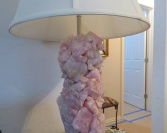 Stunning Rose Quartz Table Lamp