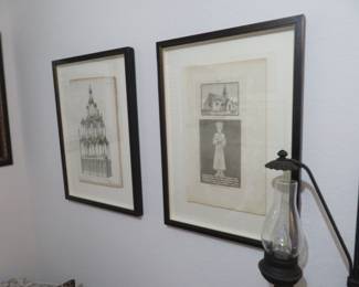 Antique Prints Nicely Framed