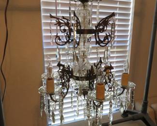 Gorgeous Crystal Chandelier in Working Condition