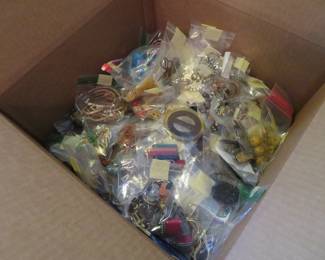 Several 14x14 boxes full of Bagged Jewelry...we literally threw a few sets of earrings in a bag and priced it without even looking at brand or researching!  Deals will be had!