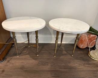 #24 Marble Top iron leg Table 16x16 $45.00 #25 Marble Top Iron leg Table 16x16 $45.00