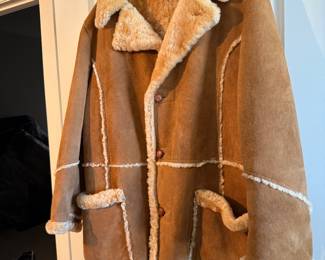 #19 Sheepskin Coat size L $60.00