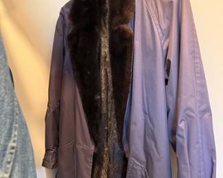 #156 Beautiful Mink lined jacket Size L $150