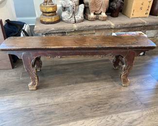 #39 Antique Asian Bench 43x8x14 $85.00